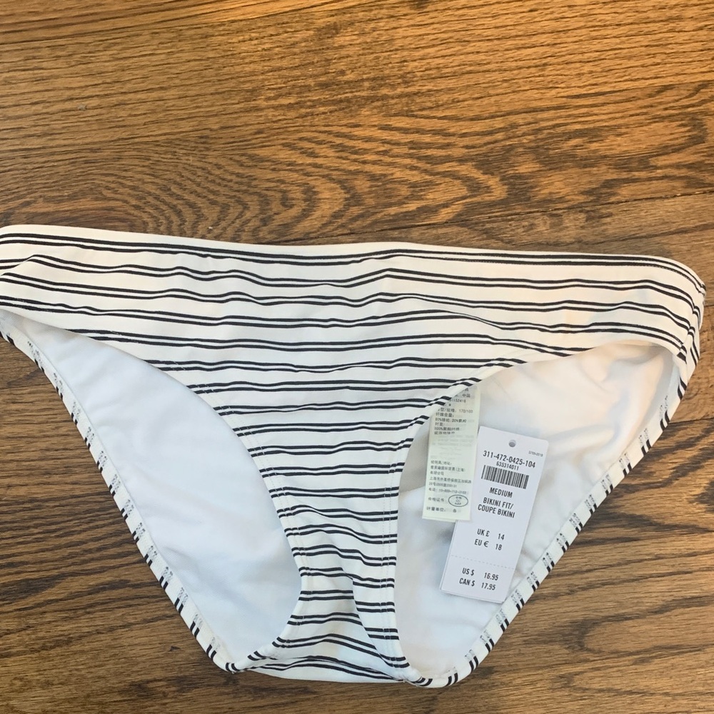 Women's Striped Swim Bottom